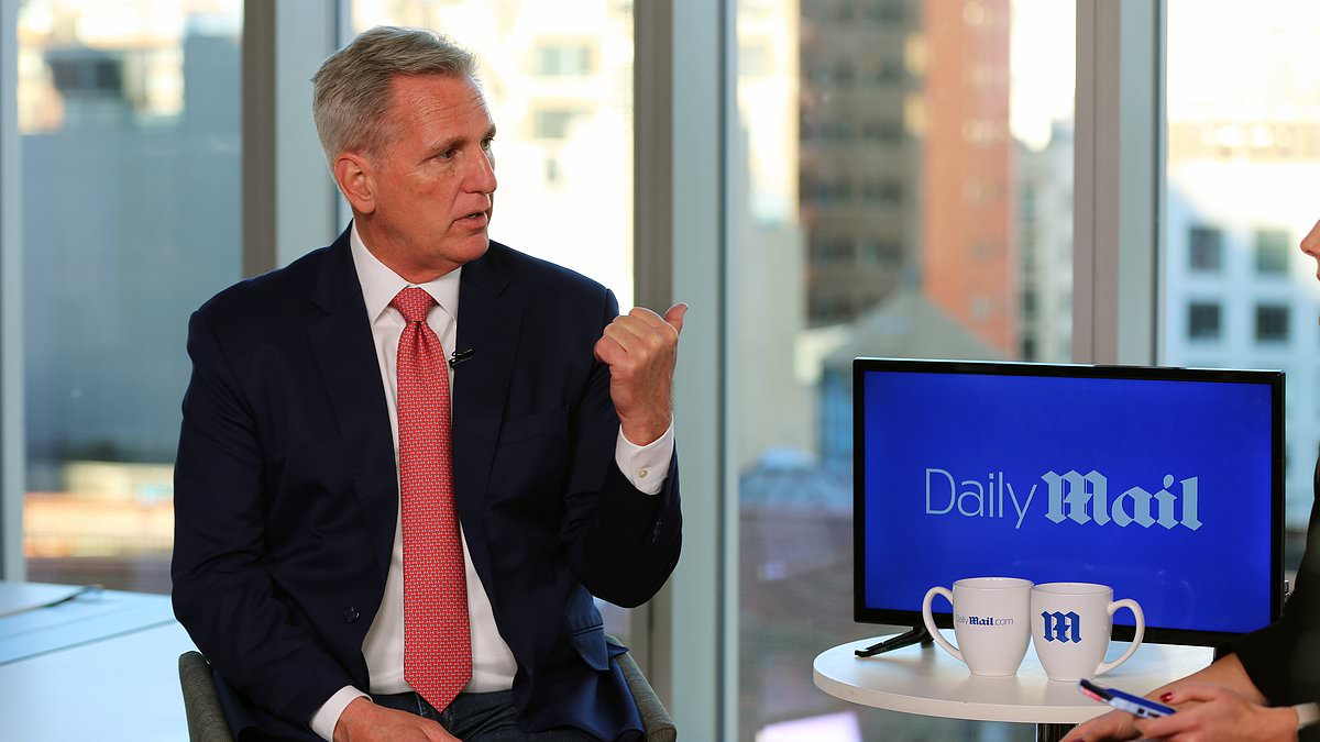 EXCLUSIVE: Kevin McCarthy says his 'healthy' relationship with Trump is because they don't air 'disagreements' - and predicts he will WIN in 2024 because he is stronger on Russia and China than Biden