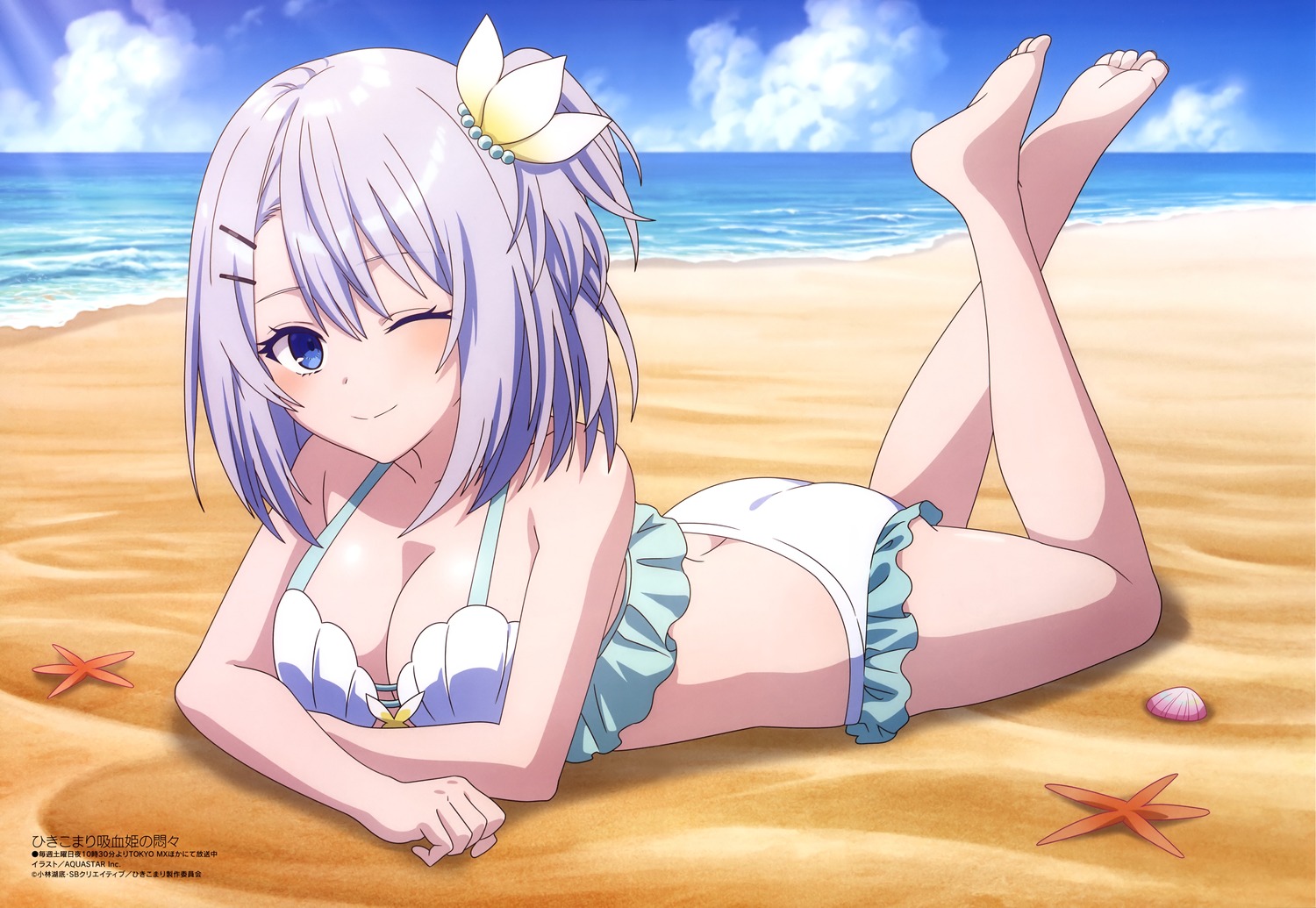 aquastar inc. hikikomari kyuuketsuki no monmon sakuna memoire bikini swimsuits | #1135945