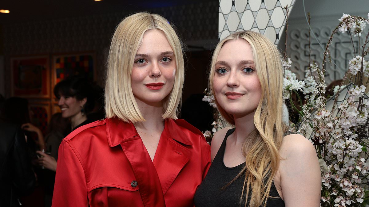 Dakota Fanning rocks chic LBD as she's supported by little sister Elle at Netflix's Ripley NY Tastemaker event