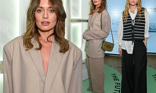 Laura Haddock and Immy Waterhouse fresh faced at Clinique event