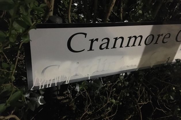 PSNI investigating sectarian hate crime after two dual language signs damaged