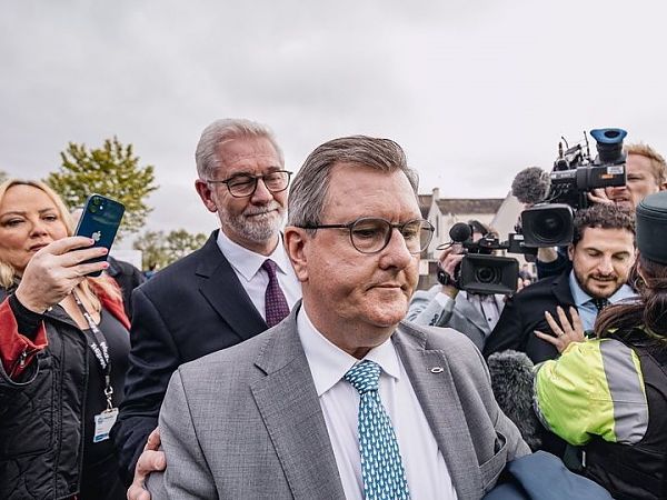 Ex-DUP leader Jeffrey Donaldson allowed contact with wife as bail conditions relaxed
