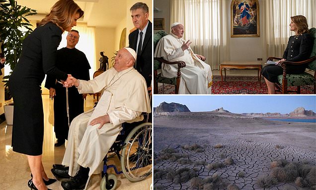 Pope Francis uses first US TV interview to slam climate change deniers