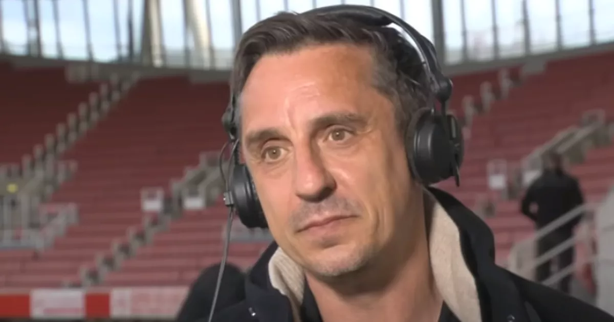 Gary Neville’s live reaction after being told about Andre Onana’s Man Utd howler