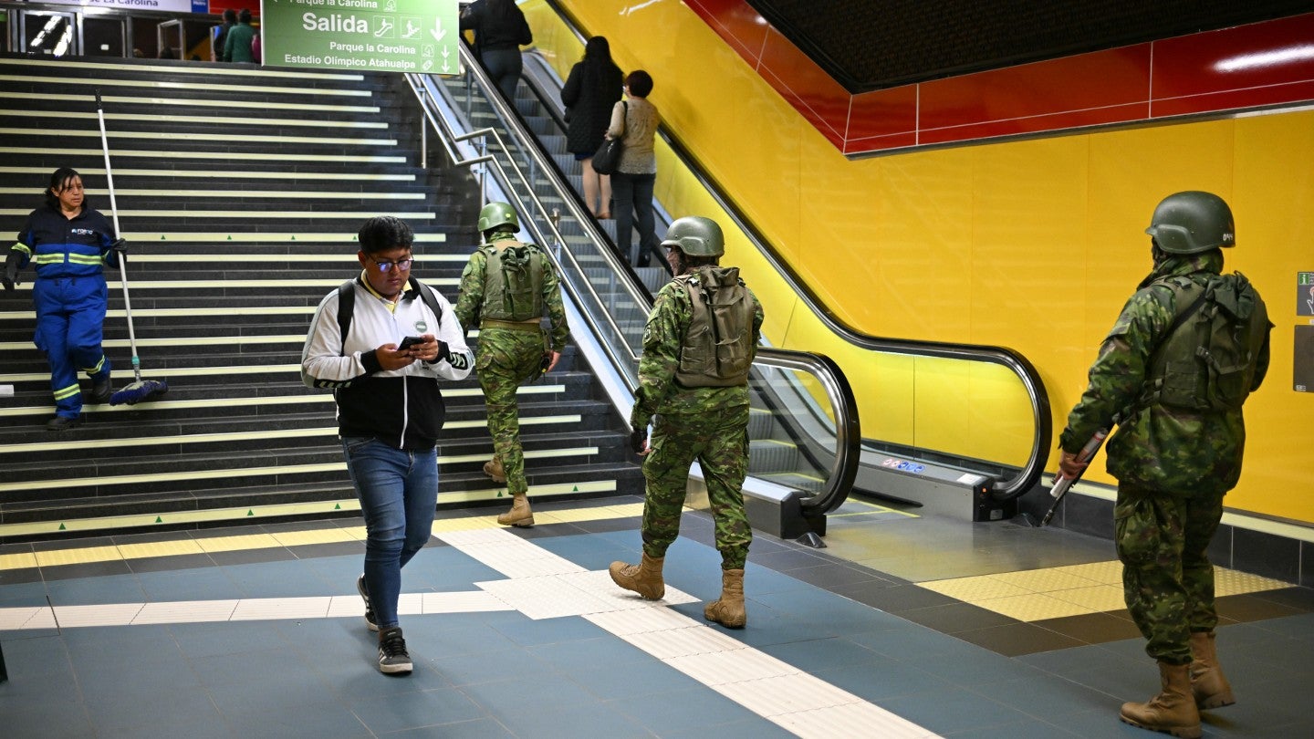 Military deployment: a viable long-term solution in violence-torn Ecuador?