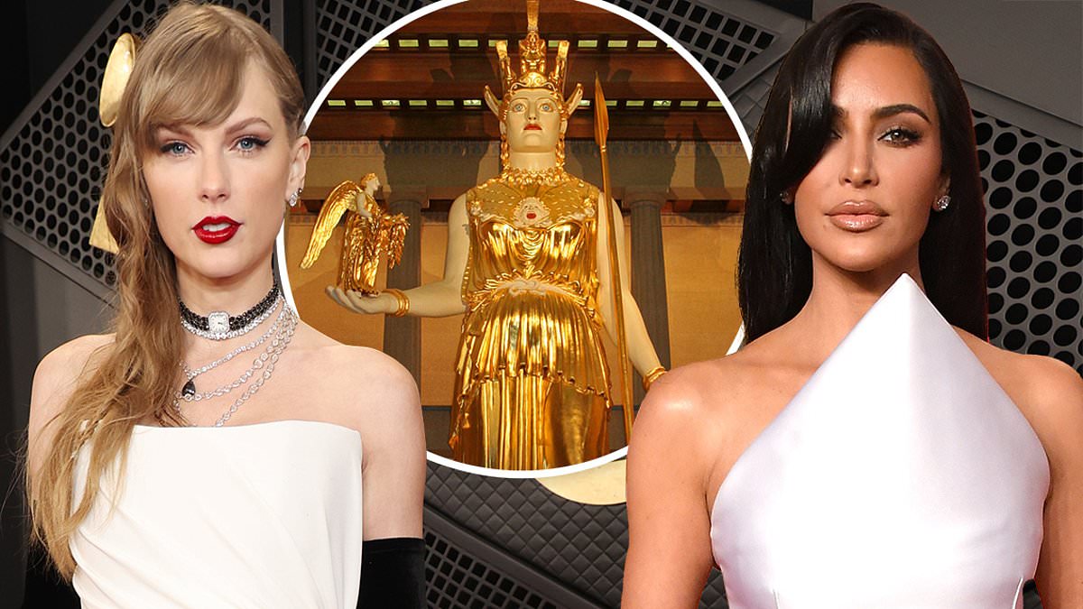 Taylor Swift fans believe they have decoded the singer's 'bronze spray-tanned statue' reference in THAT Kim Kardashian diss track