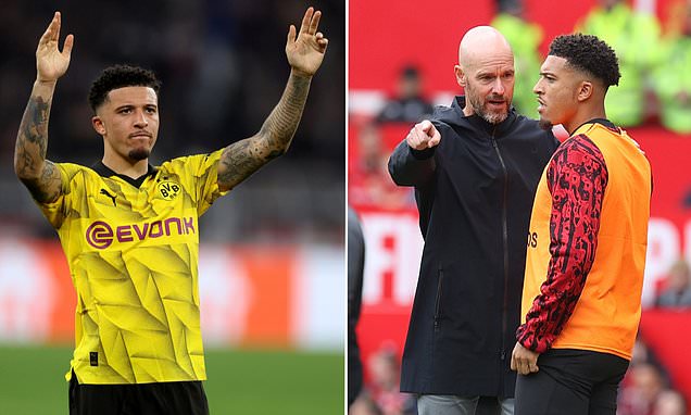 Ten Hag says he's 'happy' for Sancho after he starred for Dortmund