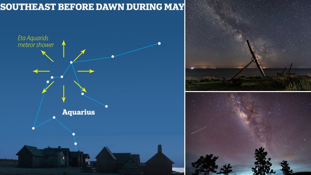 Did you see it? Stunning photos show the Eta Aquariids Meteor Shower - and experts say the spectacle could be visible again TONIGHT