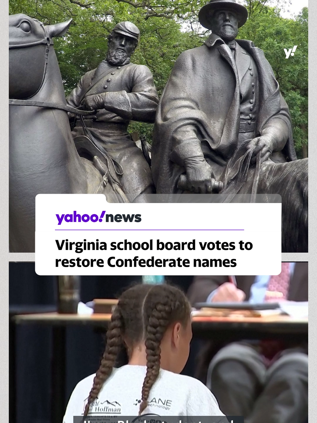 A Virginia school board voted to restore the names of Confederate military leaders to two public schools, becoming the first in the U.S. to take such an action. #news #virginia #schoolboard #yahoonews