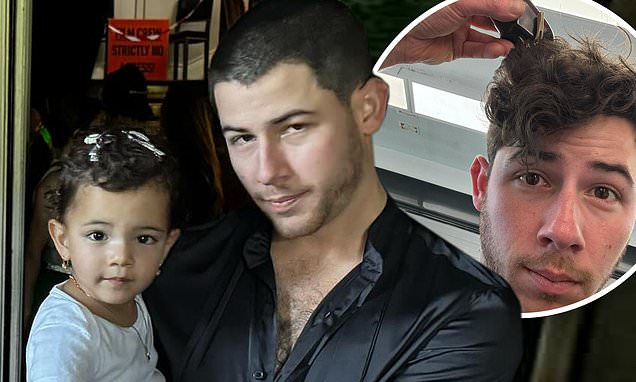 Nick Jonas reveals his newly-shaved as he starts a new movie