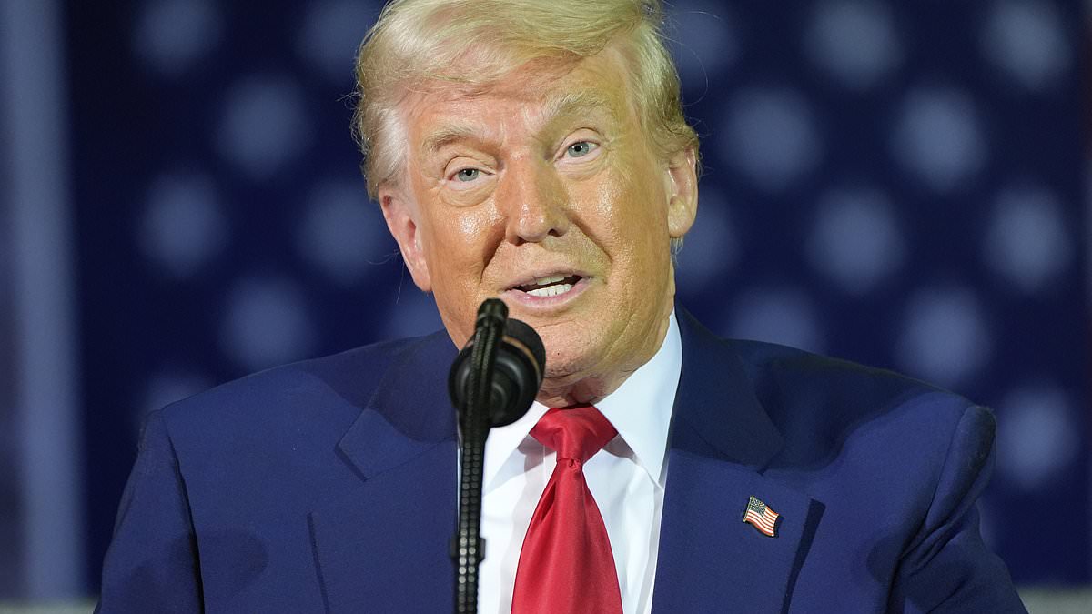 Trump brings shock guests on stage at 100 days Michigan rally: live updates