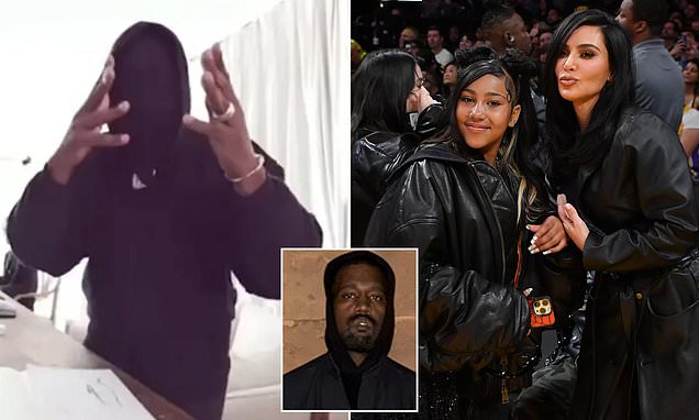 Kanye West goes on wild rant over custody battle with Kim Kardashian