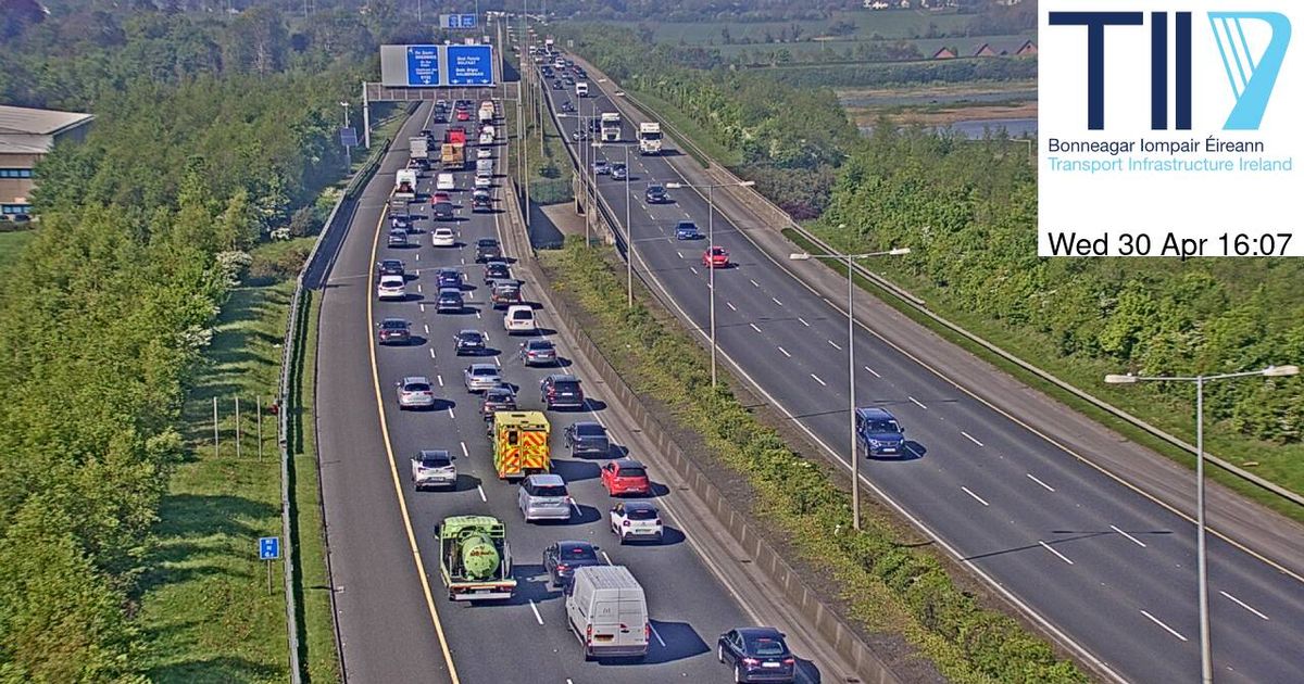 Dublin traffic LIVE: Delays on M1 following collision