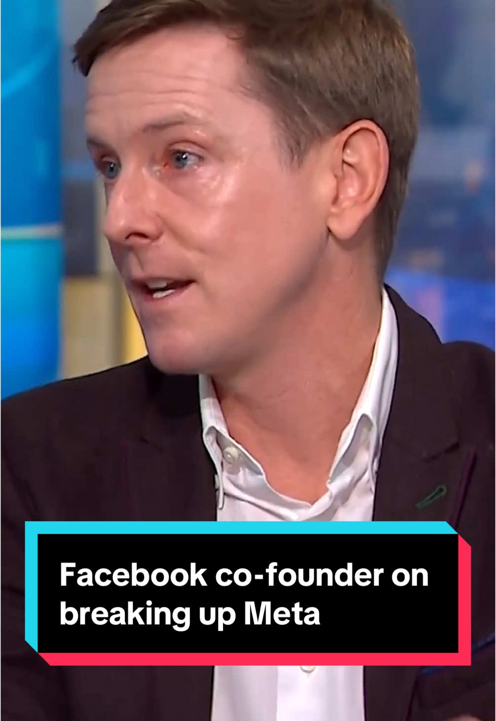 #Facebook co-founder Chris Hughes discusses why he considers #Meta’s purchase of #Instagram and #WhatsApp as &quot;illegal.&quot; Watch the full interview via our link in bio. #business #news #monopoly #socialmedia