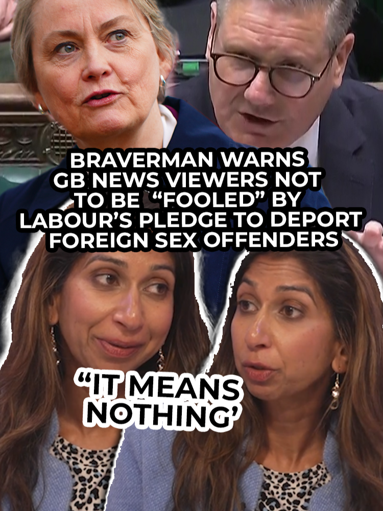 Former Home Secretary, Suella Braverman, is not convinced by the promises by Labour to strip sex offenders of refugee protections, claiming their pledge means nothing. #Politics  #Brits #News #Uknews #Politics #Worldnews #Government #Gbnews