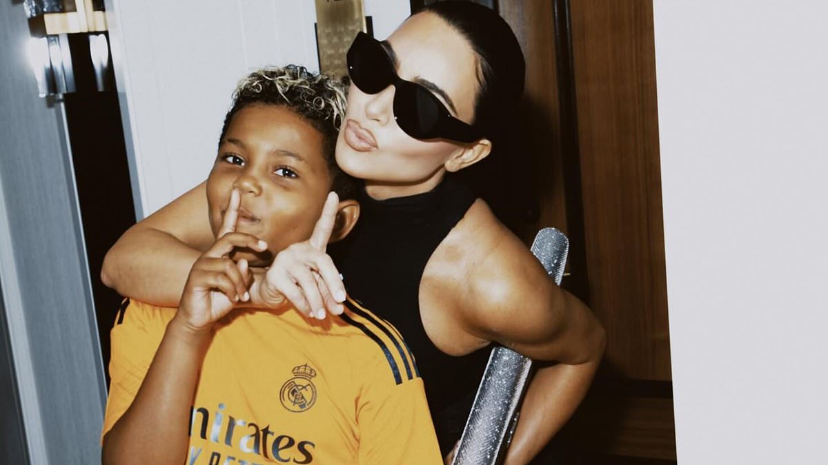 Kim Kardashian's son Saint, 9, appears to HACK his mother's phone again with strange post