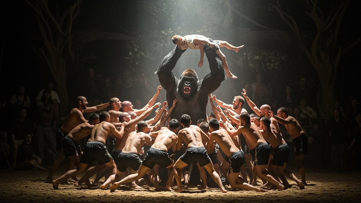 Could a gorilla beat 100 men in a fight? This question's electrifying the world - now a top expert gives fascinating definitive answer... and it's not what you expect
