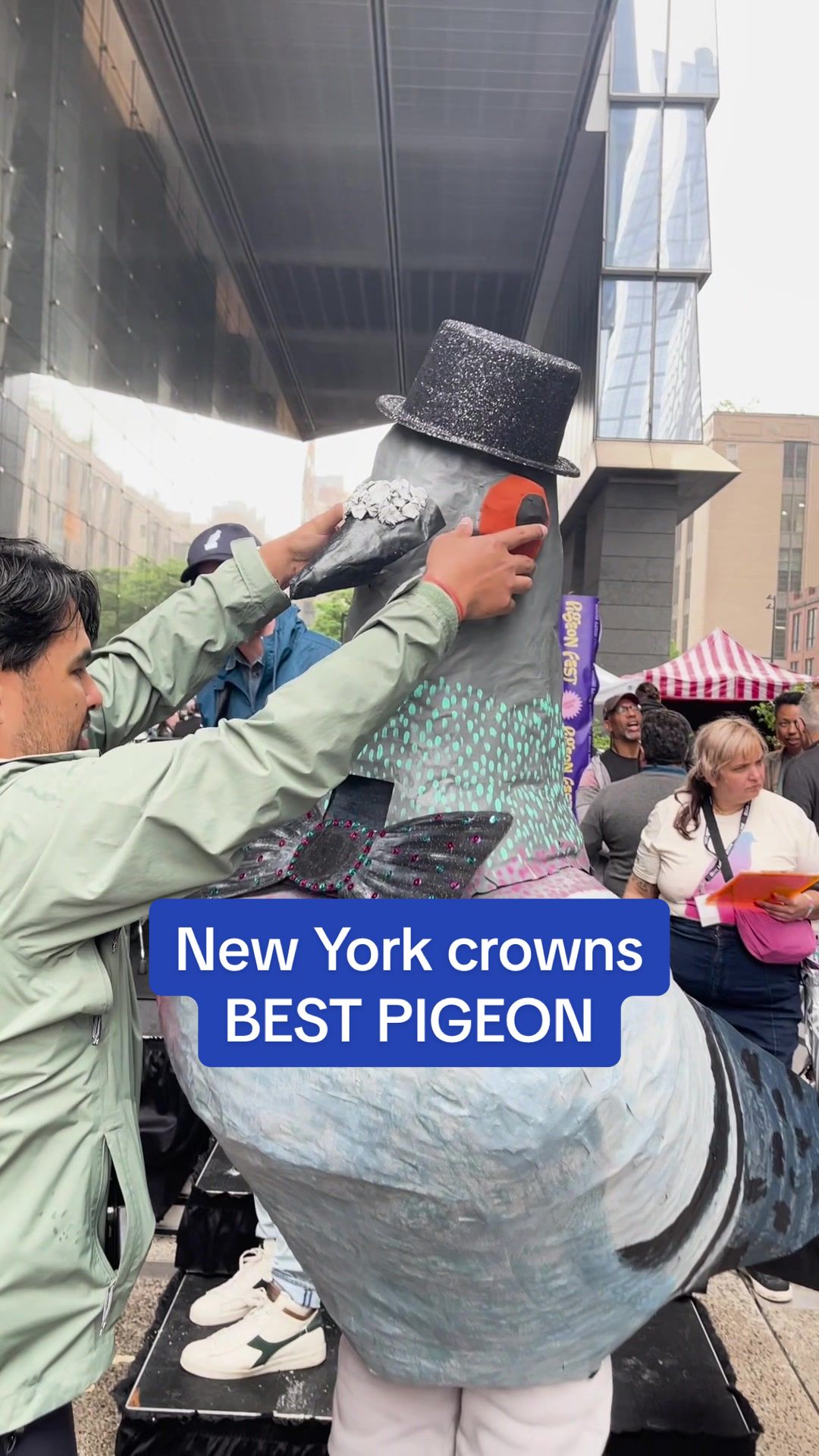NYC Pigeon Fest 2025 was one for the books—here’s who took home the prize for best pigeon impersonation 🏆 #newyork #birds #pigeon #nyc