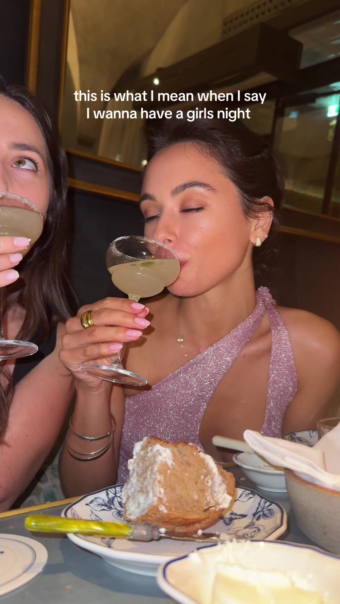 sharing bread and butter with cocktails with your bestie in Italy has to be one of the best memories so far 😭 also I don’t remember filming this I just went through my drafts and found this video we were so drunk 😂😅🥹 @rachael b