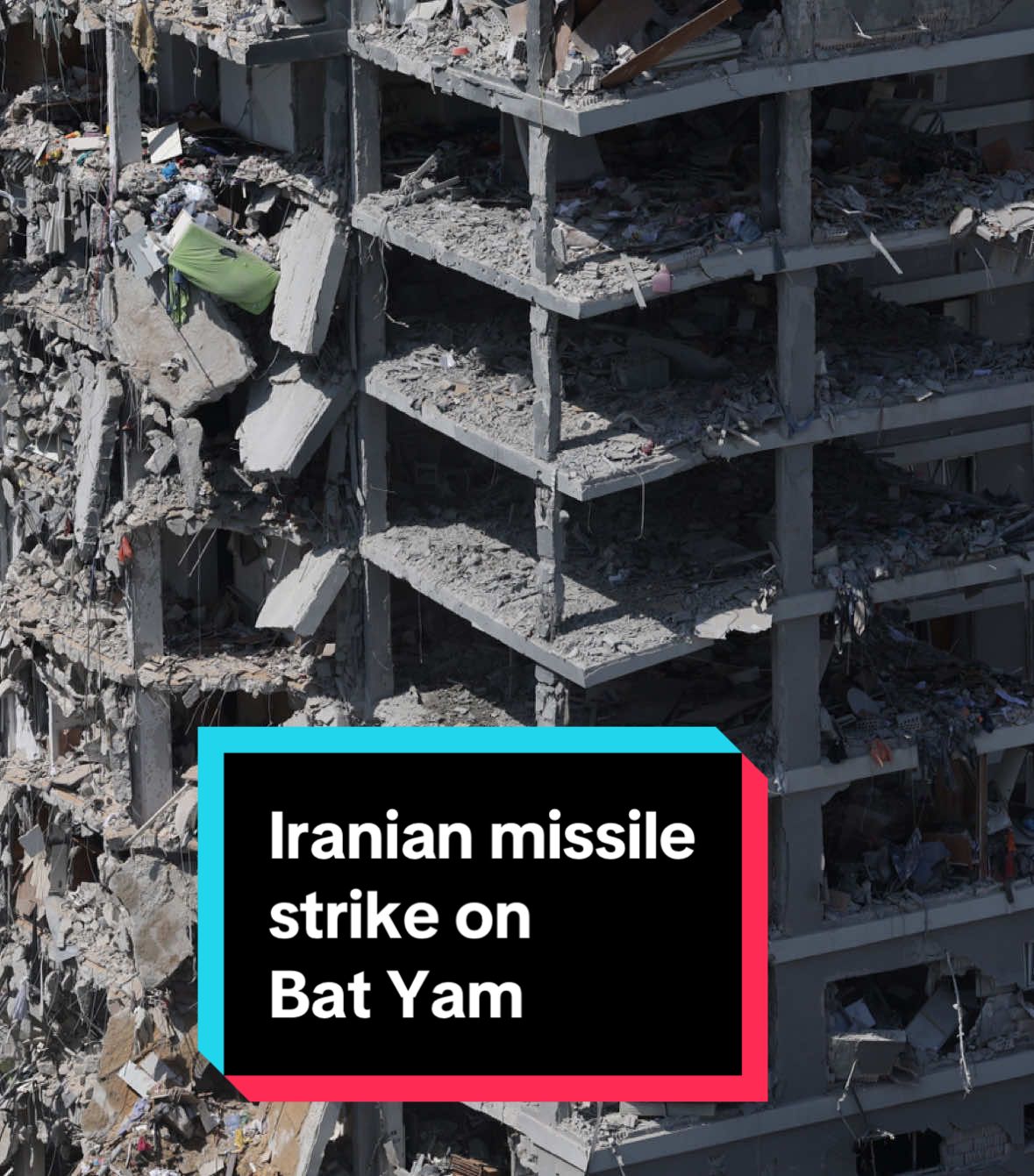 Rescue operations underway in Bat Yam, Tel Aviv, after an Iranian missile strike. #Israel #Iran #Missilestrike #Channel4news