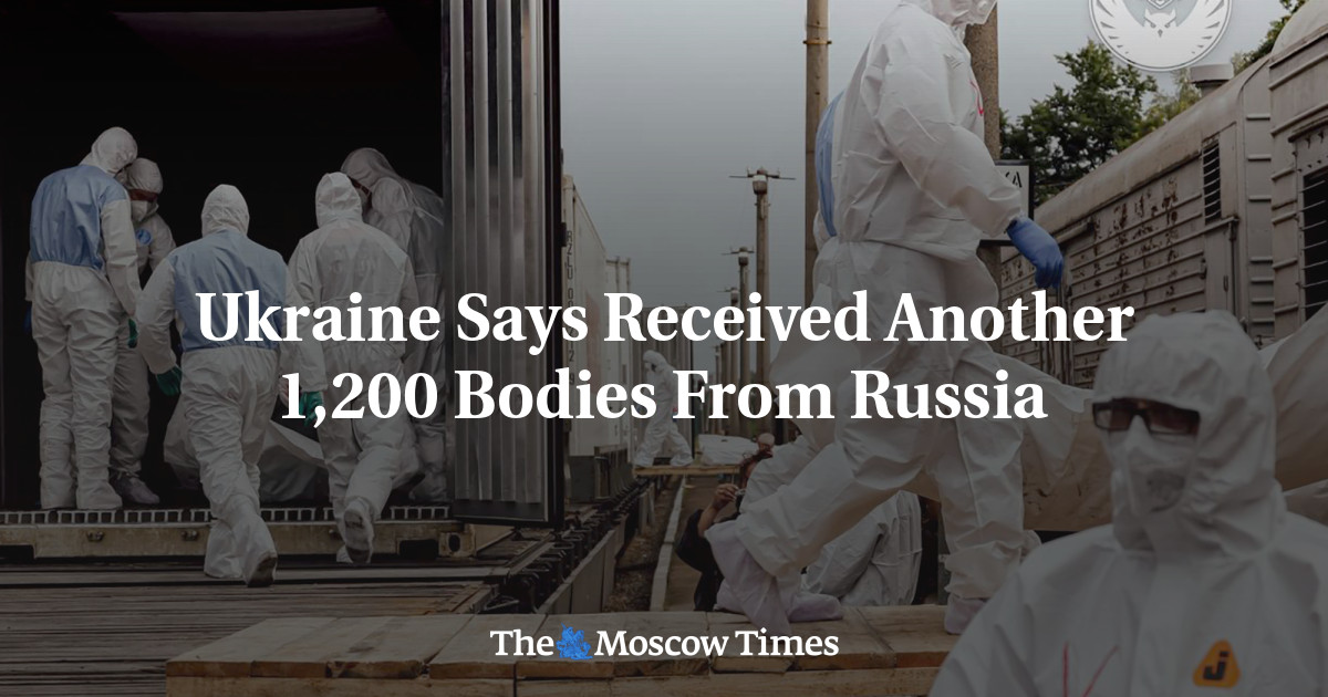 Ukraine Says Received Another 1,200 Bodies From Russia