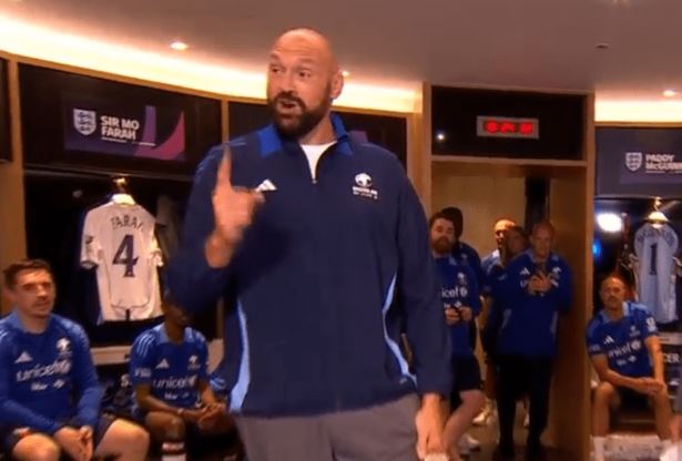 Broadcaster issues apology after Tyson Fury's X-rated comment live on Soccer Aid