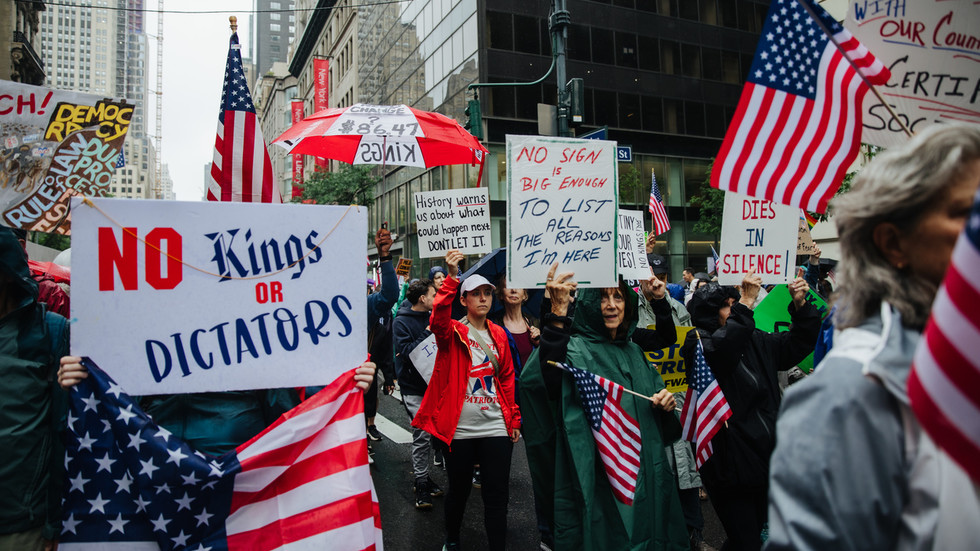 Five million people take part in anti-Trump rallies across US – organizers
