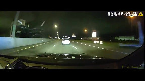 Driver crashes into light pole during multi-county pursuit