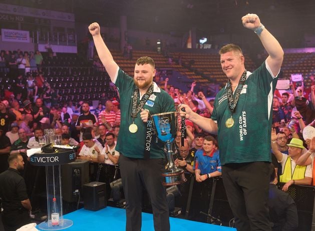 Daryl Gurney and Josh Rock win the World Cup of Darts for NI: ‘I’ll have a sore head in the morning’