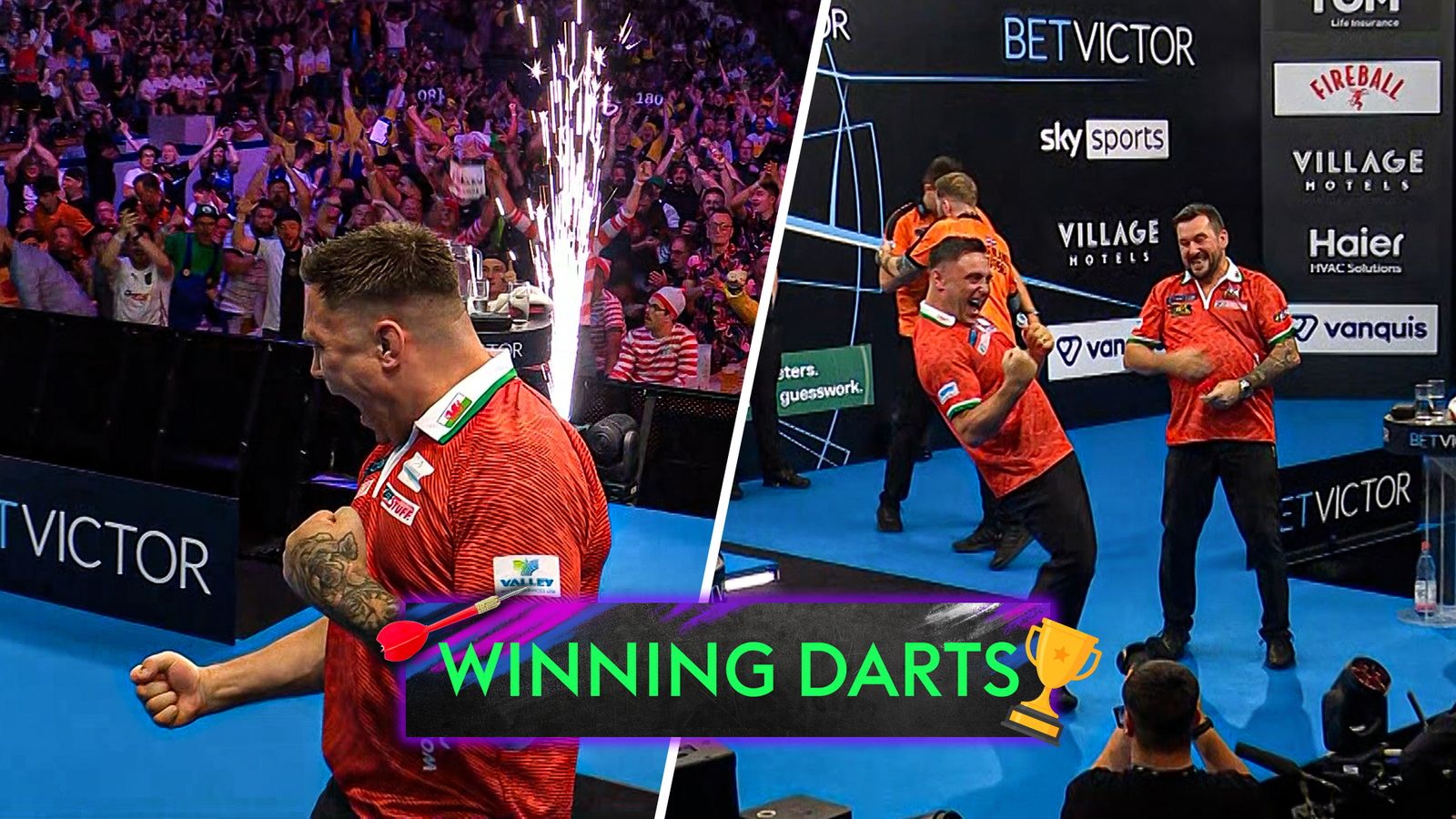 World Cup of Darts - Gerwyn Price hits tops, tops to put Wales in the final!