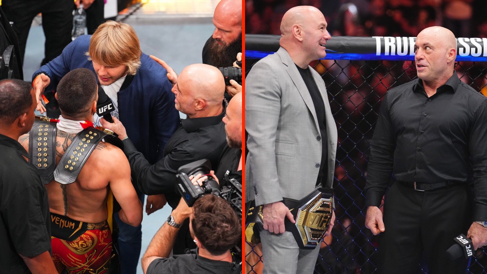 Joe Rogan blamed for Ilia Topuria and Paddy Pimblett face off at UFC 317 that left Dana White seething