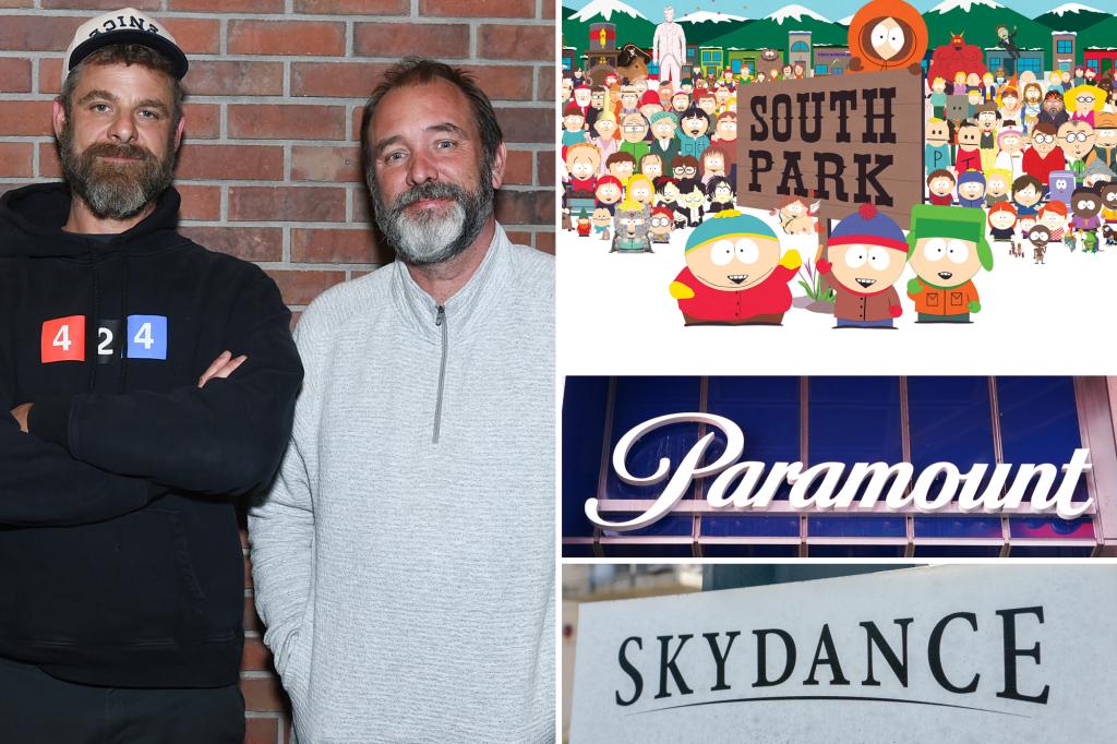 'South Park' creators rip Skydance-Paramount merger as a 's---show',...