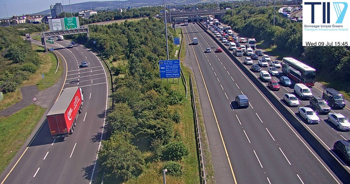 M50 collision causing hour long delays