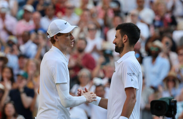 Sinner mauls Djokovic to reach first Wimbledon final