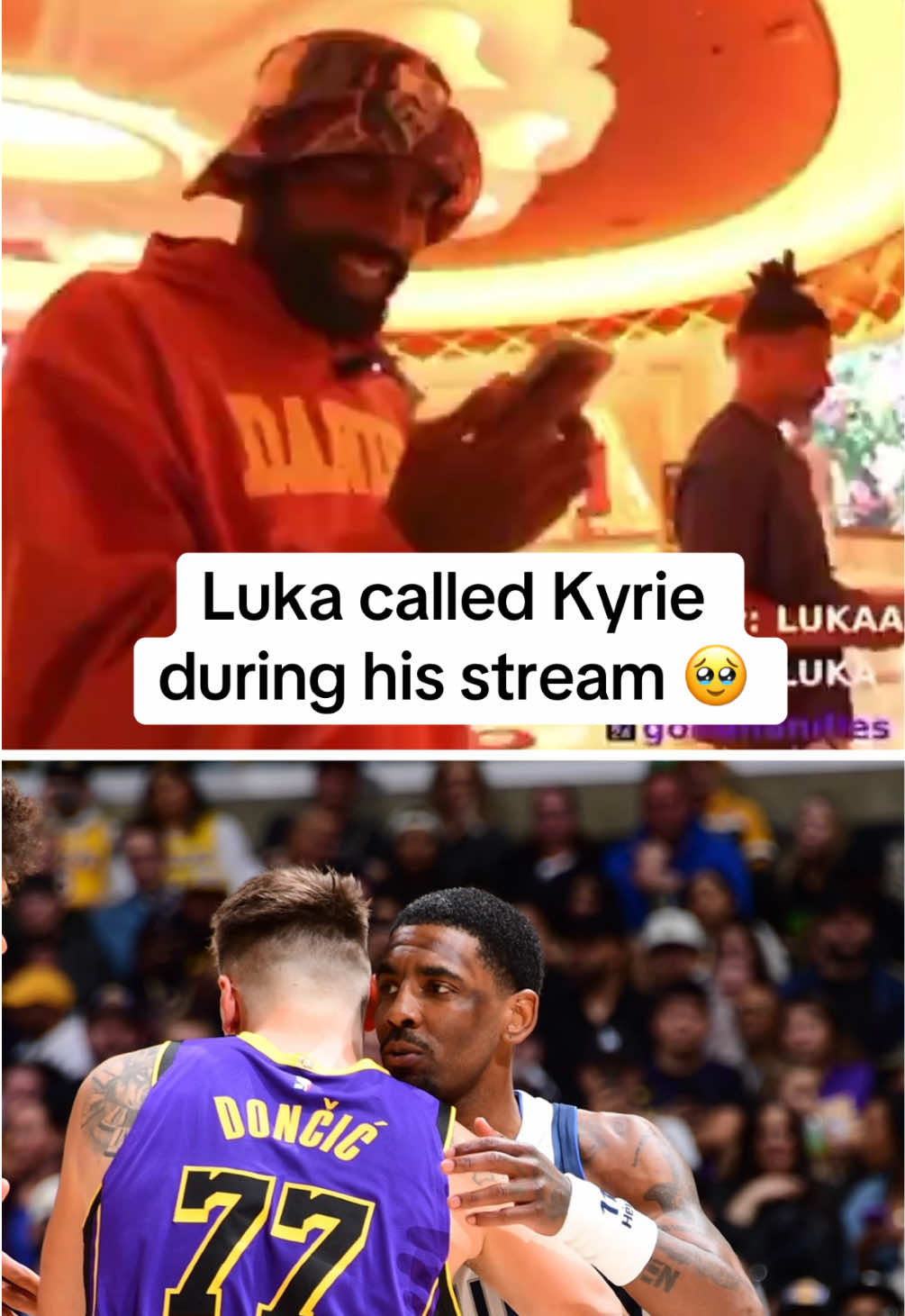 Brothers forever ❤️💯 #luka #kyrie #stream #nba #lakers #mavs