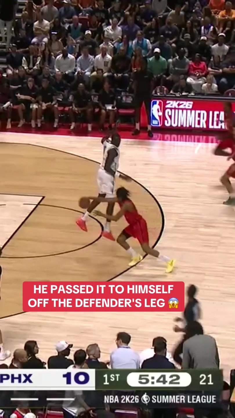 OFF HIS LEG 🤯🤯 #Wow #basketball #pointguard #NBA