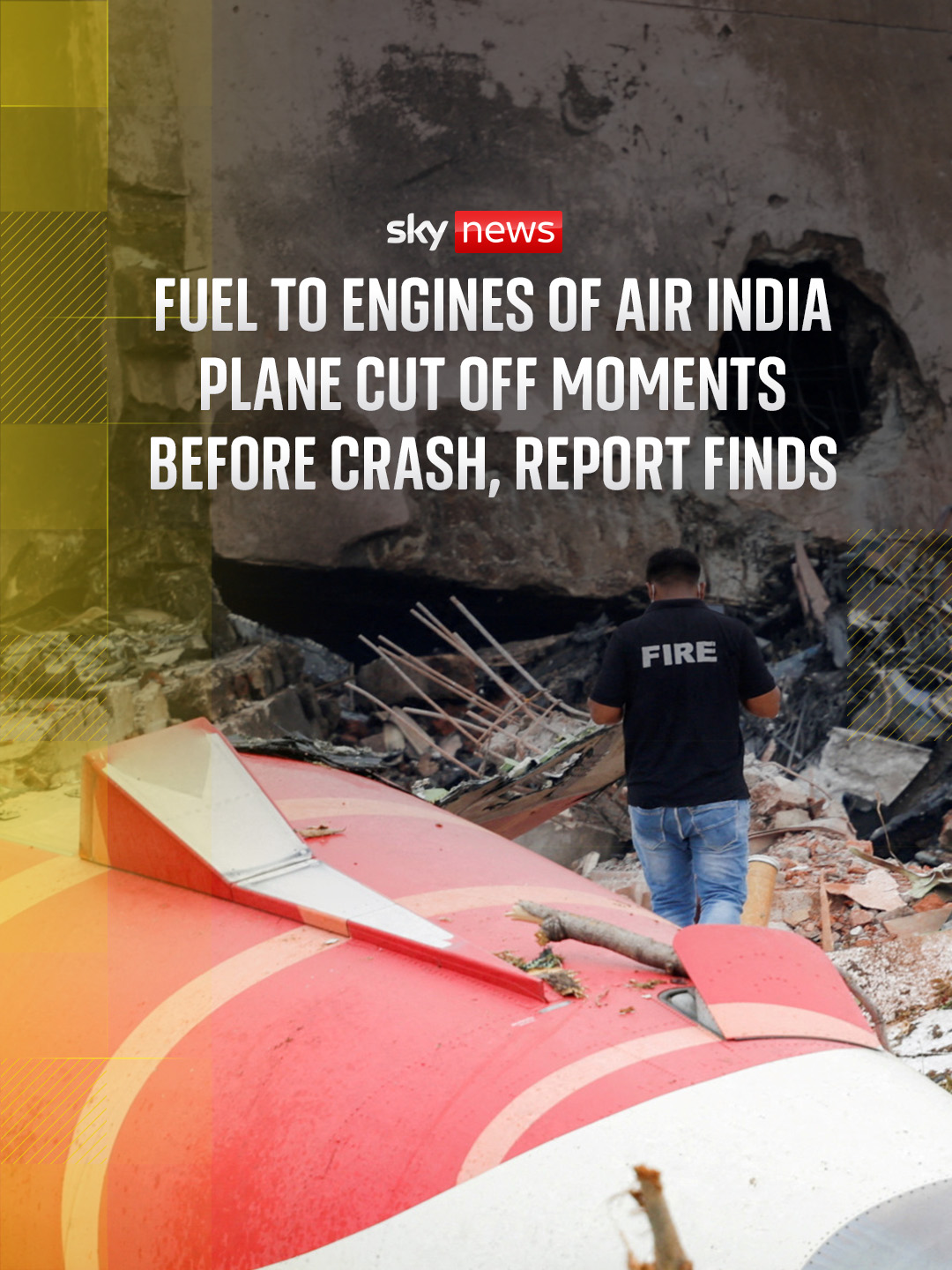 Fuel to the engines of the Air India plane that crashed last month appears to have cut off shortly after takeoff, a preliminary report has found. #plane #airindia