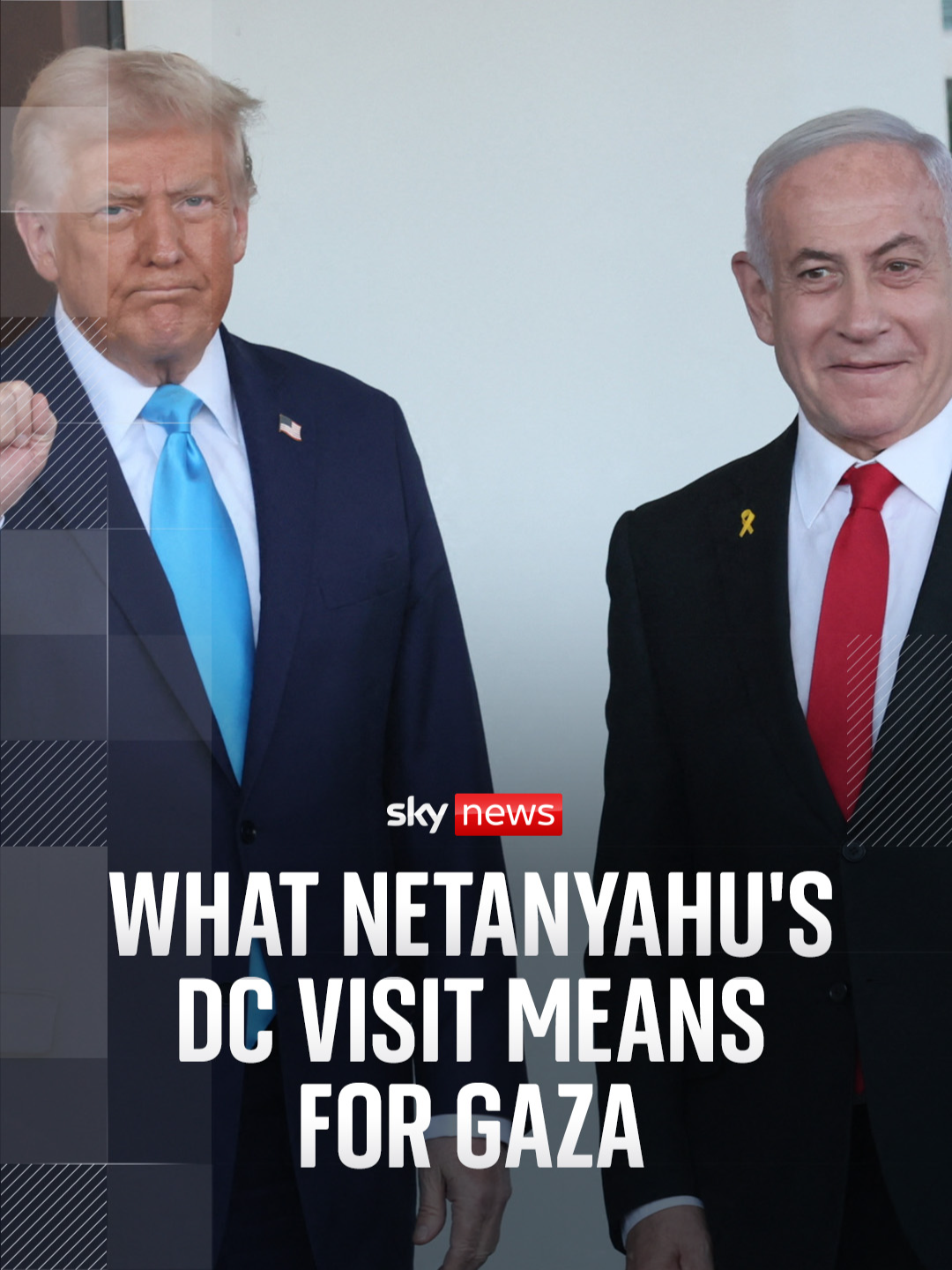 'It was the week when Netanyahu came to Washington - well he's gone and Gaza rages on...' Israeli Prime Minister Benjamin Netanyahu left US President Donald Trump in Washington with no Gaza ceasefire deal agreed. Sky's Mark Stone explains how their meeting unfolded. #donaldtrump #uspresident #benjaminnetanyahu #Israel