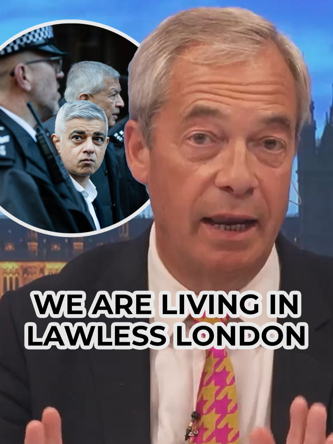 Nigel Farage says 'we are living in lawless London' after 24-year-old Blue Stevens was fatally stabbed for his Rolex watch. Reacting to the story on GB News, Farage slated the Mayor of London, Sadiq Khan, over the crime rate in the capital. #BlueStevens #Farage #NigelFarage #SadiqKhan #London #uknews #GBNews