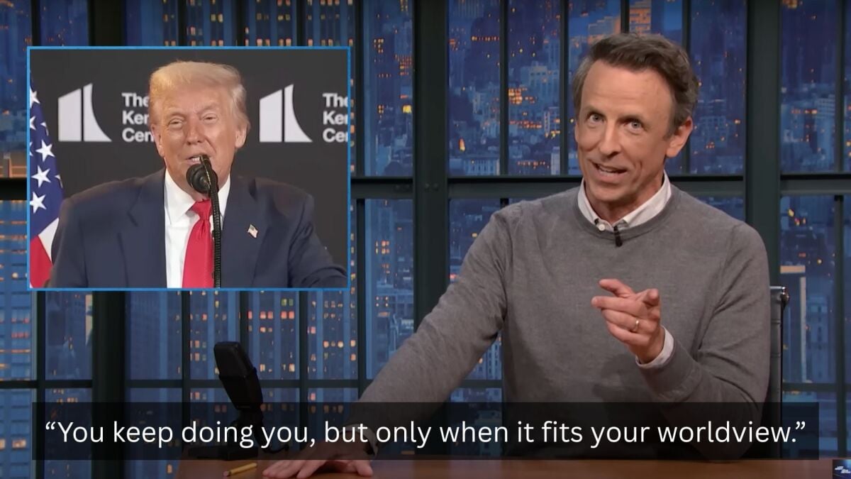 Seth Meyers has a blunt response to Trump refusing to honor 'woke' artists