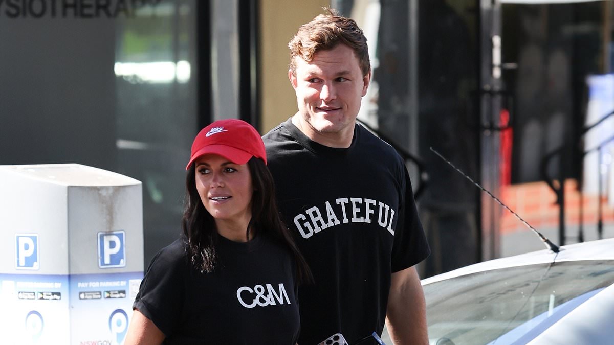 Danika Mason can't hide her happiness as she reunites with her footy star boyfriend - but it's not all good news for the star couple