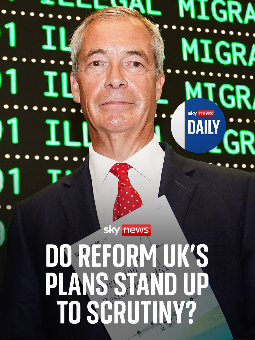 Nigel Farage has outlined his party’s plan to tackle the small boats crisis, which would include detaining and deporting all illegal migrants arriving in the UK. On today’s Sky News Daily, Sophy Ridge is joined by Sky’s deputy political editor, Sam Coates, to discuss whether Reform’s proposals could work – or whether it’s a political ploy to destabilise his rivals. #dailypod #reformuk #nigelfarage