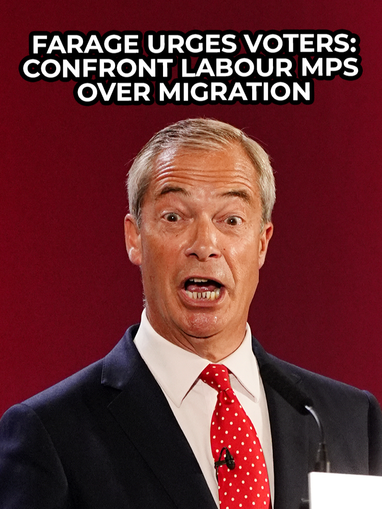 Nigel Farage is urging Britons to speak with their Labour MP and inform them that they will not be voting for them unless they take action on the migration crisis. #NigelFarage #Brits #Britons #Migration #GBNews