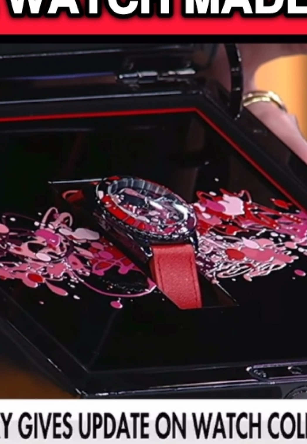 I saw this watch for the first time yesterday and have to tell you the truth, I cried. I actually cried 'cause I've never seen anything like this. It’s an art installation. Coco Chanel's nail polish spilt all over the dial, baked to 1,200 degrees and also on the box. It's a perfect alignment. Do I ever wear this watch or do I leave it as an art installation of Coco Chanel's legacy of being one of the first women in the late '40s and early '50s to wear bright red lipstick and all these other colors? She became a legend. It’s a one of a kind, nobody else will ever have this piece because it was made just once. Now, that's a piece unique and that's what collectors really want. That's what makes