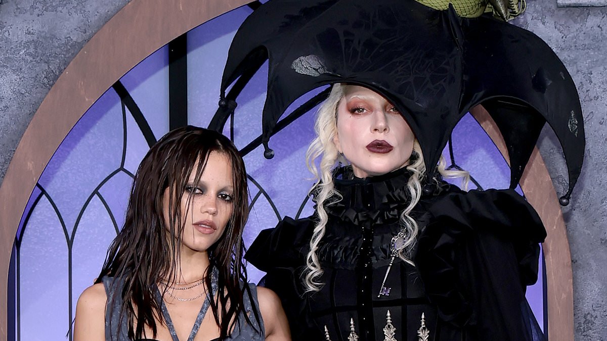 Lady Gaga and Jenna Ortega unleash their ultimate goth looks at Netflix's Wednesday Graveyard Gala in NYC