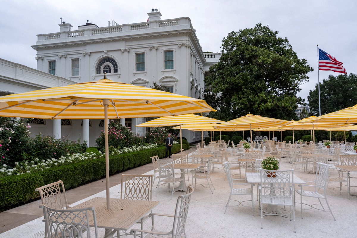 Trump lashes out at Rose Garden worker for damaging stone in controversial redesign