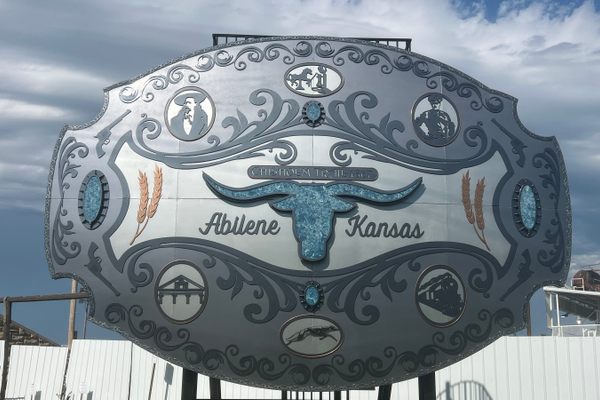 World’s Largest Belt Buckle in Abilene, Kansas