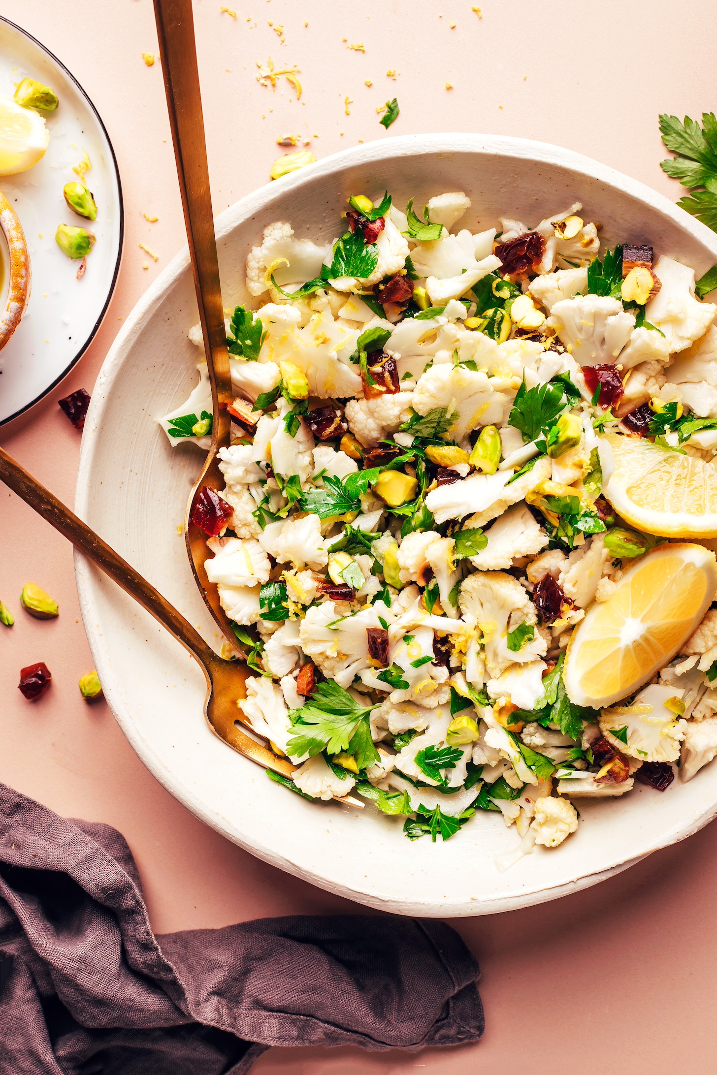 Cauliflower Salad with Dates &amp; Pistachios