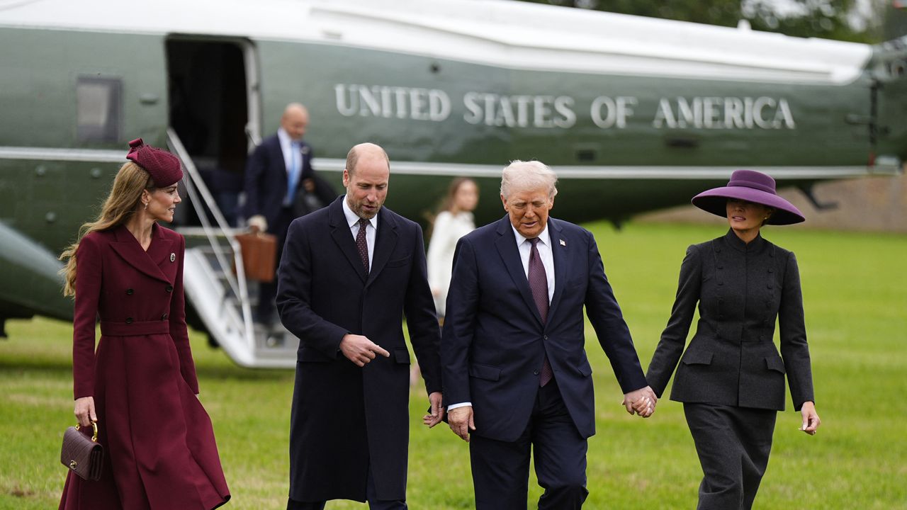 Prince William and Kate Middleton welcome President Trump and Melania Trump to Windsor Castle for the state visit