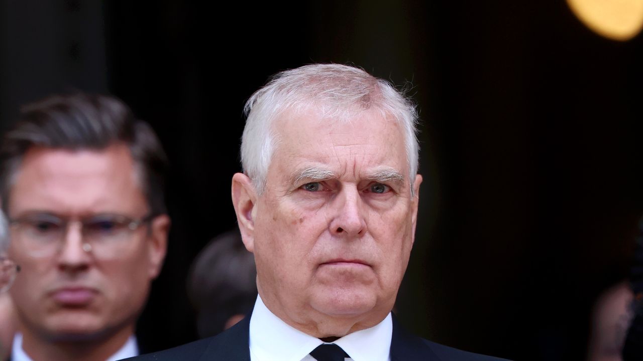 Is this an olive branch? Prince Andrew joins the rest of the royal family at the Duchess of Kent's funeral